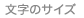 文字サイズ